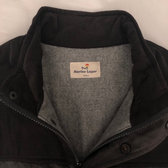 Marine Layer Corduroy Knowlton Quilted Vest Small - Picture 6 of 7